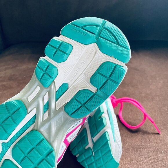 Mint condition ASICS GEL-Kayano 21 White Turquoise Pink 8 US 39.5 EUR running - Picture 14 of 15